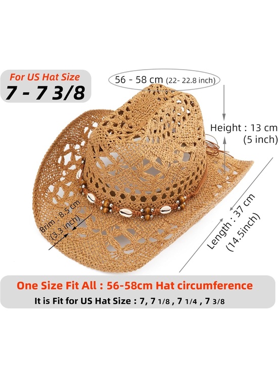 Beachy Straw Cowboy Hat